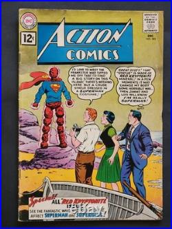 Action Comics (dc) 4-book Lot! Silver Age! (1961-1969) All Superman! & Supegirl
