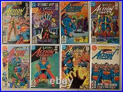 Action Comics lot #501-600 + annual 43 diff avg 6.0 (1979-89)