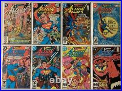 Action Comics lot #501-600 + annual 43 diff avg 6.0 (1979-89)