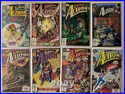 Action Comics lot #643-699 + 2 annuals 48 diff avg 6.0 (1989-94)