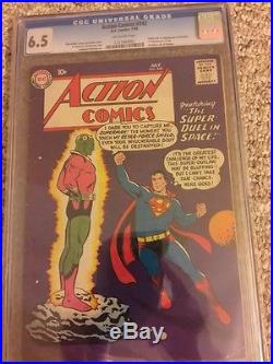 Action comics 242 Cgc 6.5. OW Pages. First Braniac! Hot And Very Scarce Book