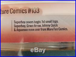 Adventure Comics 103 -1946 signed JOE SHUSTER (Superman) CBCS VSP 4.0 not CGC SS