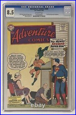 Adventure Comics #260 (1959) CGC 8.5 First Silver Age Aquaman Origin