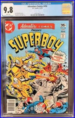 Adventure Comics #456 CGC 9.8 WP NM/M DC 1978 Rare! BRONZE AGE Superboy