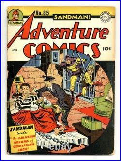 Adventure Comics #85 GD+ 2.5 RESTORED 1943