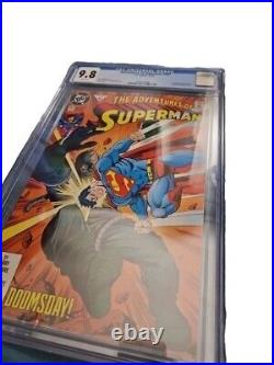 Adventures Of Superman #497 DC Comics 1992 Doomsday App. CGC 9.8 Clean