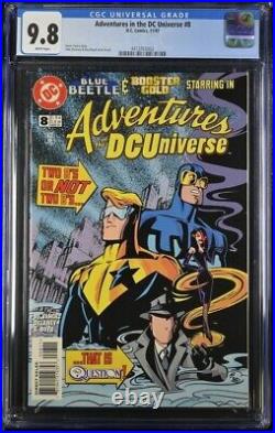 Adventures in the DC Universe #8 CGC 9.8 (DC 11/97) Blue Beetle & Booster Gold
