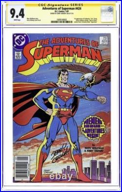 Adventures of Superman #424 CGC 9.4 SS Ordway 1987 1609169002