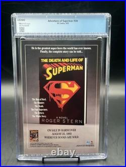 Adventures of Superman #504 (DC Comics September 1993) CGC Graded 9.8 Top pop