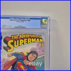 Adventures of Superman #505 DC 1993 CGC 9.6 White Pages