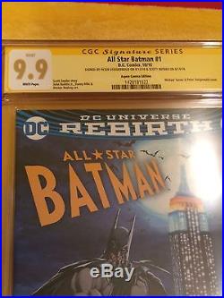 All Star Batman#1 CGC 9.9 WP Rebirth 2xSign, Wonder Woman, Superman, Michael Turner