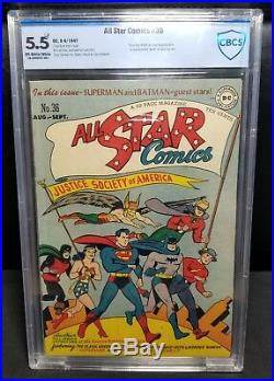 All Star Comics #36 CBCS 5.5 Superman & Batman DC Justice League Flash Hawkman
