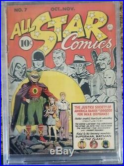 All Star Comics #7 1941 CBCS 3.5 FIRST APP. OF SUPERMAN AND BATMAN TOGETHER