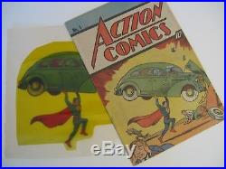 Authentic Rare Superman Cel # 1 Comic Book Cover Original Work Up Art