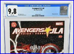 Avengers/JLA #4 (2004) CGC Graded 9.8 George Perez Wraparound Cover DC-Marvel