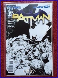 Batman #1 1200 Sketch Pencils Variant Cover Scott Snyder New 52 Sept 2011 Comic