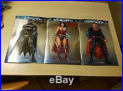 Batman 1 Rebirth Superman 1 Wonder Woman 1 Sdcc 2016 Jim Lee All 3 Covers Nm