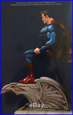 BATMAN & SUPERMAN BOOKENDS Jim Lee art NEW IN BOX UNOPENED 60% OFF srp $299.95