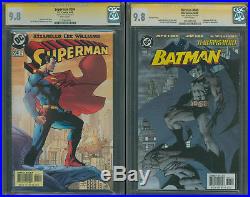 Batman #608 2nd print variant Superman #204 set both CGC 9.8 SS Jim Lee