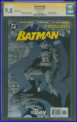 Batman #608 2nd print variant Superman #204 set both CGC 9.8 SS Jim Lee