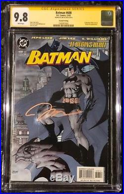 Batman 608 Cgc 9.8 Ss Signed Jim Lee Superman Harley Quinn Hush Second Print 2nd