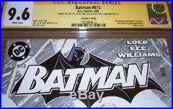 Batman #612 2nd print CGC SS SIGNED Jim Lee +2 DC 2003 Hush vs Superman Loeb