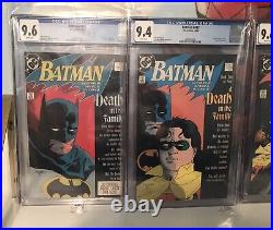 Batman Death In The Family Cgc 426 (9.6) 427 (9.4) 428 (9.6) 429 (9.4) Complete