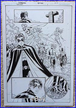 Batman, Robin, Teen Titans, Superman Assorted Original Art Wieringo Churchill