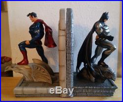Batman Superman Magnetic Bookends Jla DC Comics Justice League Of America Statue