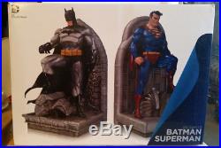 Batman Superman Magnetic Bookends Jla DC Comics Justice League Of America Statue