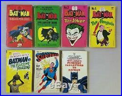 Batman, Superman, Signet Lot, Seven Books, Vs. Penguin Joker Paperback, Pb, 1966