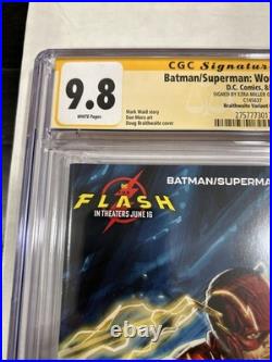 Batman/Superman World's Finest #16 CGC 9.8 Ezra Miller Signed WP (2023)