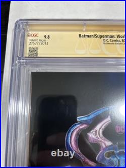 Batman/Superman World's Finest #16 CGC 9.8 Ezra Miller Signed WP (2023)