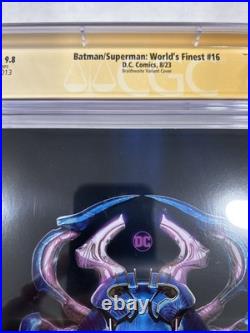 Batman/Superman World's Finest #16 CGC 9.8 Ezra Miller Signed WP (2023)