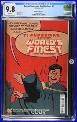 Batman/Superman World's Finest #1, (125) Zdarsky Battle Slap Superman, CGC 9.8