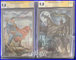 Batman/Superman Worlds Finest #1- CGC SS 9.8 SET! Signed Mico Suayan