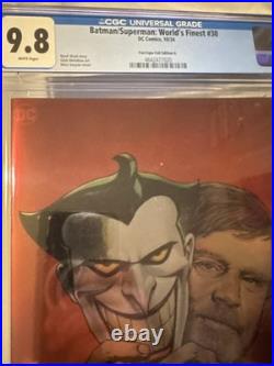 Batman/Superman Worlds Finest #30 CGC 9.8 Mico Suayan Fan Expo Virgin Foil