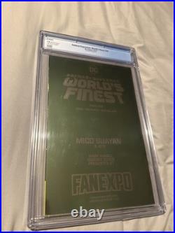 Batman/Superman Worlds Finest #30 CGC 9.8 Mico Suayan Fan Expo Virgin Foil