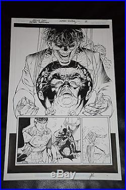 Batman/superman#17 Original Art Page. Great Looking Joker Splash-adrian Syaf-