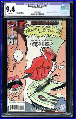 Beavis And Butt-Head #1 CGC 9.4 Marvel (1994) -Red Glove 2nd Print