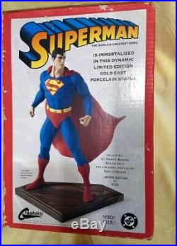 Bowen Superman Statue Figure Full Size With Box Graphitti