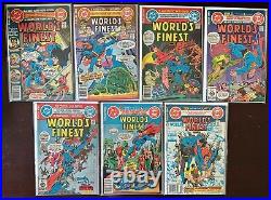 Bronze Age World's Finest comic lot from #213-271 39 diff avg 5.0 (1972-81)