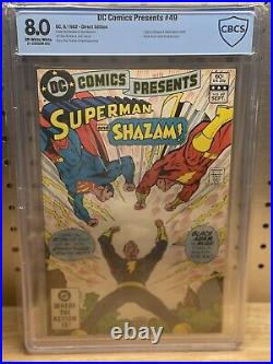 CBCS 1982 DC COMICS PRESENTS #49 SUPERMAN & SHAZAM! Not CGC