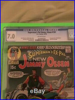 CGC 7.0 Superman's Pal, Jimmy Olsen #134 (Dec 1970, DC) First Darkseid! Marvel