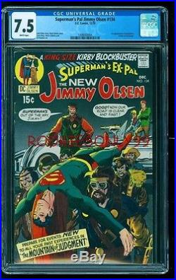Cgc 7.5 Superman's Pal Jimmy Olsen #134 DC Comics 1970 White Pages 1st Darkseid