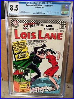 CGC 8.5 Superman's Girlfriend Lois lane #70 1st Silver Age Cat Woman