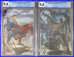 CGC 9.8 Set! Batman / Superman World's Finest #1 Mico Suayan A+B Foil Set