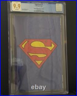 CGC 9.9 Superman #1 Big Time Collectibles Blue Foil Edition Variant