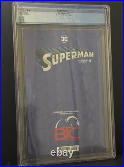 CGC 9.9 Superman #1 Big Time Collectibles Blue Foil Edition Variant