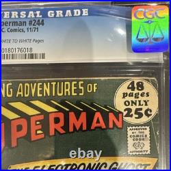 CGC Universal Grade 2.5 Superman #244 DC Comics 11/71